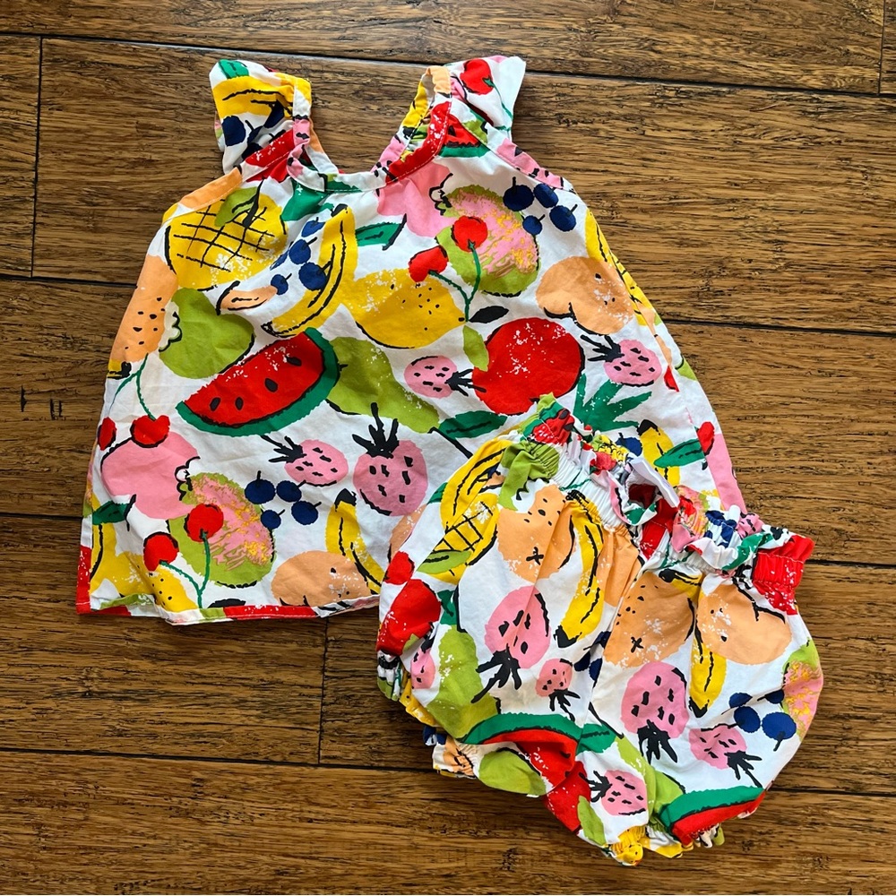 Hanna Andersson fruit outfit size 70 - Picture 1 of 3